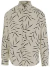 Jacquemus 'simon Leaf Print Shirt' In Neutral
