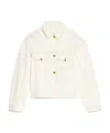 Jacquemus Structured White Denim Jacket With Classic Silhouette In White