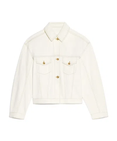 JACQUEMUS POINTED COLLAR DENIM JACKET