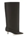 Jacquemus Pointed Toe Leather Boot In Brown