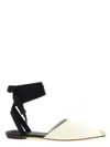 Jacquemus Pointed-toe Canvas Flat In White