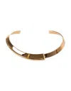 Jacquemus Polished Bangle In Light Gold