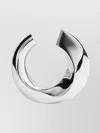 Jacquemus Polished Open Hoop Earrings In Metallic