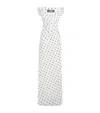 Jacquemus Rita Draped Gathered Polka-dot Crepe De Chine Maxi Dress