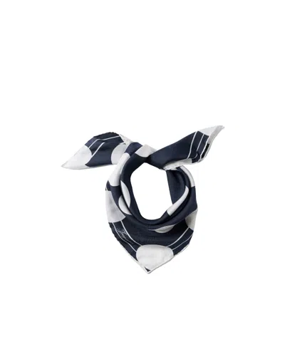 Jacquemus Polka-dot Heart-print Scarf In Purple