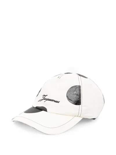 Jacquemus Polka-dot Logo-embroidered Baseball Cap In Multi