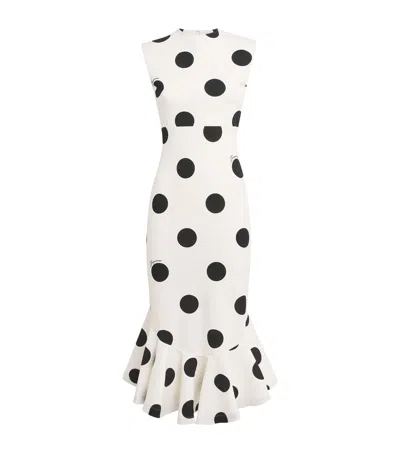Jacquemus Polka-dot Palmier Midi Dress