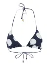 Jacquemus Polka-dot Triangle Tech Fabric Bikini