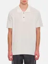 Jacquemus Le Polo Maille Logo Polo In Weiss