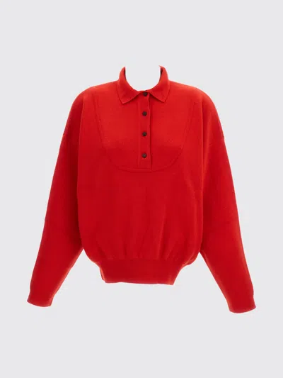 Jacquemus La Maille Vereuse Ball Sweater In Red