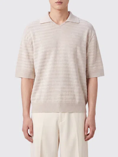 Jacquemus Polo Shirt Men Color Beige In Multi