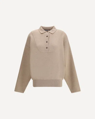JACQUEMUS POLO SWEATER LA MAILLE VAREUSE PALLONE