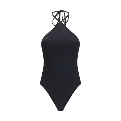 Jacquemus Polyamide One-piece Women's Swimsuit In Black