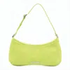 Jacquemus Pony Hair Shoulder Bag With Slim Silhouette In Green