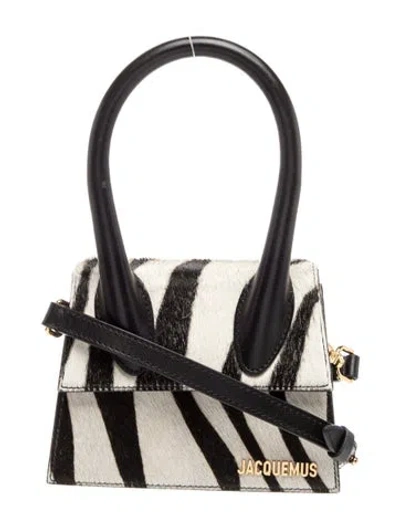 Pre-owned Jacquemus Ponyhair Le Chiquito Moyen In Neutral