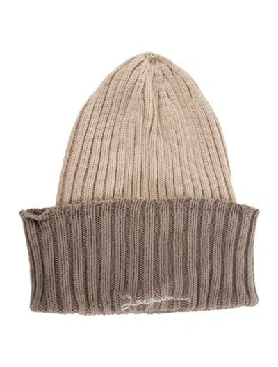 Pre-owned Jacquemus Ponytail Beanie In Neutral