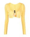 Jacquemus La Maille Pralu In Yellow