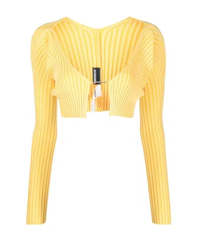 Jacquemus La Maille Pralu In Yellow