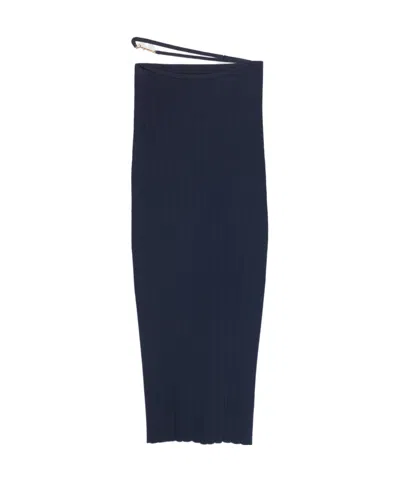 Jacquemus Pral Skirt With Medium Length In Black