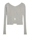 Jacquemus Pralu Glitter Cardigan In Gray