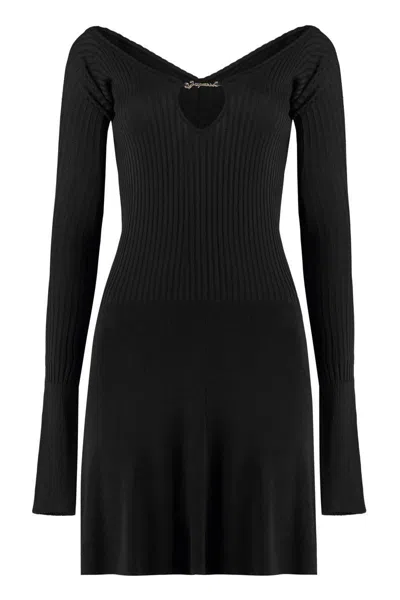 JACQUEMUS JACQUEMUS PRALU KNIT MINI-DRESS