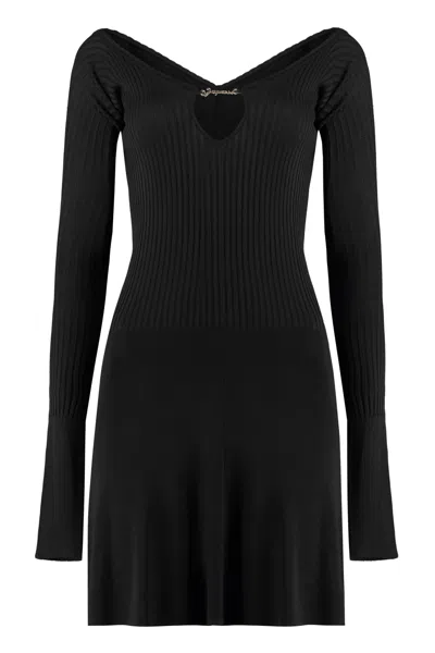 JACQUEMUS PRALU KNIT MINI-DRESS