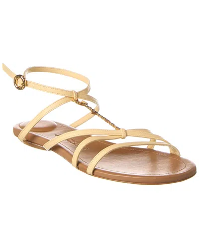 Jacquemus Pralu P Sandals -  - Leather - Ivory In White