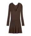 Jacquemus Pralù Long-sleeve Mini Dress In Green