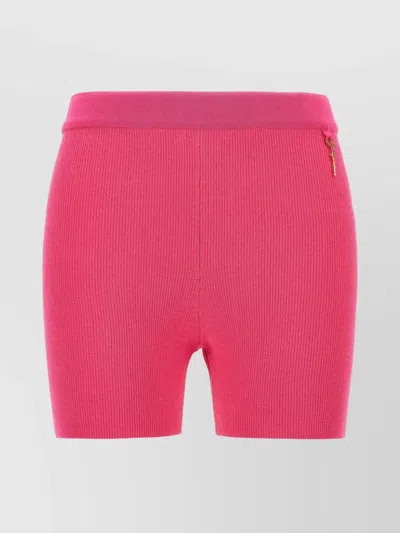 JACQUEMUS PRALU RIBBED CYCLIST SHORTS