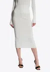 Jacquemus Off-white Les Classiques 'la Jupe Pralu' Midi Skirt In White