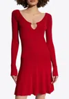 Jacquemus La Pralù Mini Dress In Red