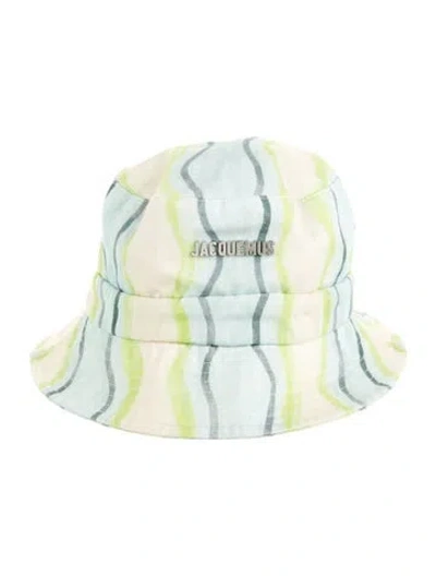 Pre-owned Jacquemus Printed Bucket Hat In Green