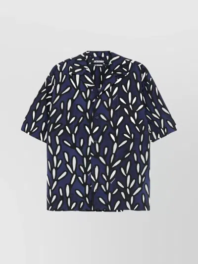 JACQUEMUS PRINTED CAMP COLLAR SHIRT
