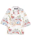 Jacquemus La Chemise Simon Printed Cotton Shirt In White