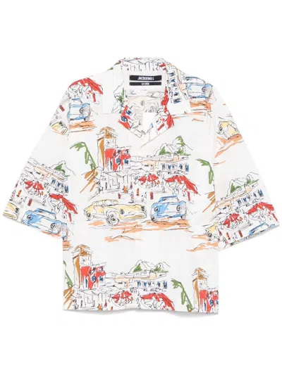 JACQUEMUS PRINTED COTTON SHIRT