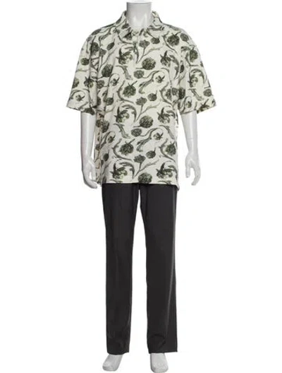 Pre-owned Jacquemus Printed Crew Neck Polo Shirt In Neutral