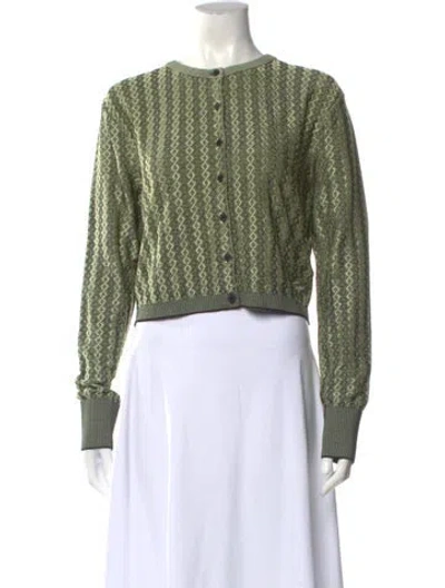 Pre-owned Jacquemus Printed Crew Neck Sweater W/ Tags In Green