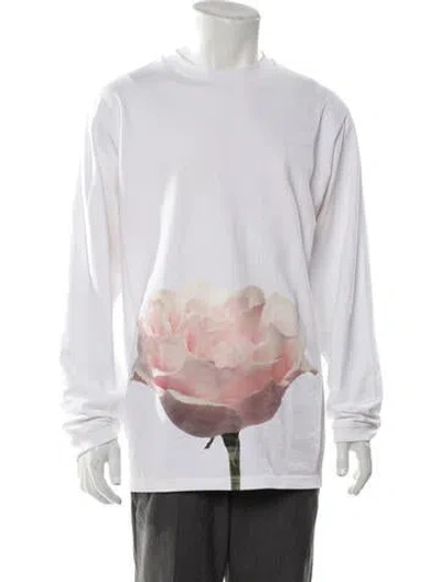 Pre-owned Jacquemus Printed Crew Neck T-shirt In White