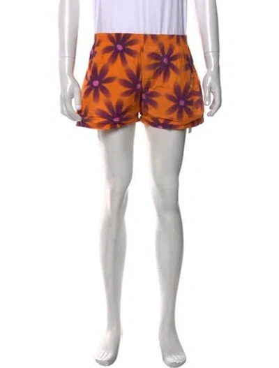 Pre-owned Jacquemus Printed Jogger Shorts In Orange