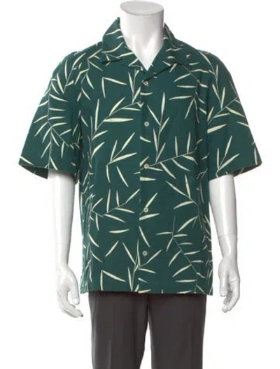 Pre-owned Jacquemus Printed Long Sleeve Shirt In Green
