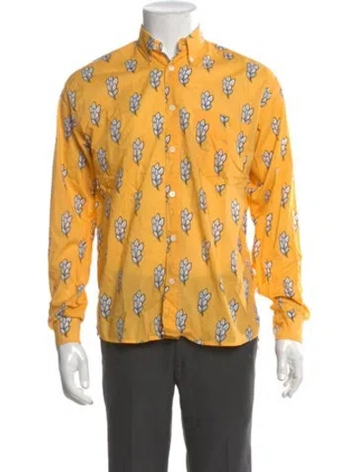 Pre-owned Jacquemus Printed Long Sleeve Shirt In Yellow