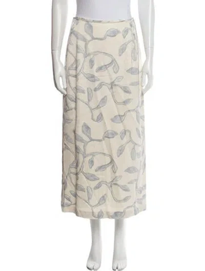 Pre-owned Jacquemus Printed Midi Length Skirt In Neutral