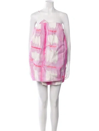 Pre-owned Jacquemus Printed Mini Dress W/ Tags In Pink