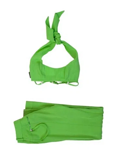 Pre-owned Jacquemus Printed Pant Set In Green