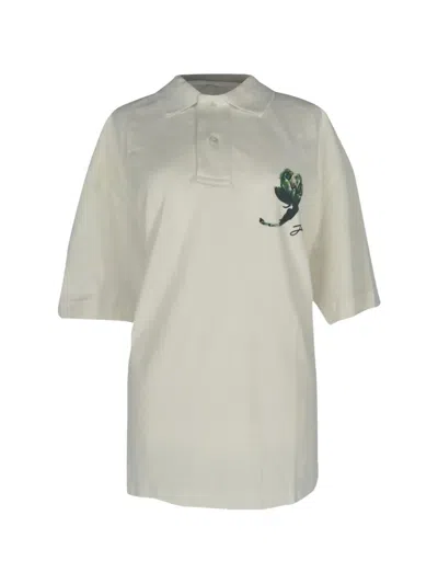 Pre-owned Jacquemus Printed Polo Shirt In Neutrals