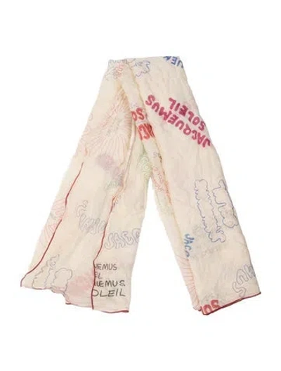 Pre-owned Jacquemus Printed Scarf In Neutral