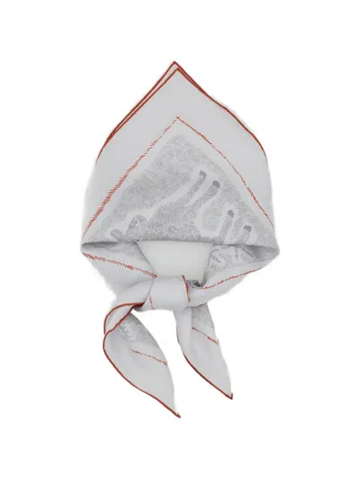 Jacquemus Printed Scarf In Gray