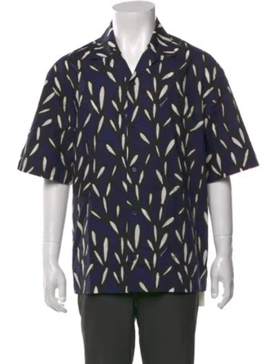 Pre-owned Jacquemus Printed Short Sleeve Shirt In Blue