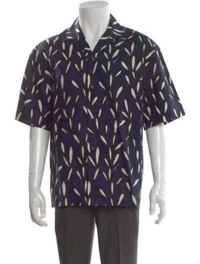 Pre-owned Jacquemus Printed Short Sleeve Shirt In Blue