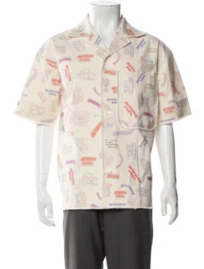 Pre-owned Jacquemus Printed Short Sleeve Shirt In Neutral